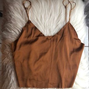 Zaful Silk Cropped Cami